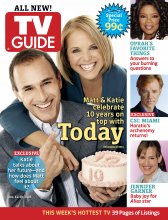 TV Guide cover - David Caruso, Katie Couric, Jennifer Garner, Matt Lauer, Oprah Winfrey - December 12, 2005