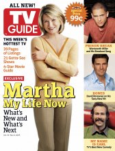 TV Guide cover - David Boreanaz, Jason Lee, Wentworth Miller, Martha Stewart - October 31, 2005