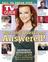 TV Guide cover - David Caruso, Marcia Cross, Alana De la Garza, Patrick Dempsey, Mark Harmon, Hugh Laurie, Glenn Morshower, Ellen Pompeo, Jean Smart - May 29, 2006
