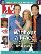 TV Guide cover - Eric Close, Hugh Laurie, Poppy Montgomery, Enrique Murciano, Terry O'Quinn - March 27, 2006