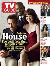TV Guide cover - Omar Epps, Lauren Graham, Melina Karakaredes, Hugh Laurie, Evangeline Lilly, Jennifer Morrison, Scott Patterson, Gary Sinise - October 30, 2006