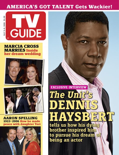 TV Guide cover - Marcia Cross, Dennis Haysbert, Laura Leighton, Eva Longoria, Tom Mahoney, Tony Parker, Doug Savant, Aaron Spelling, Tori Spelling - July 3, 2006