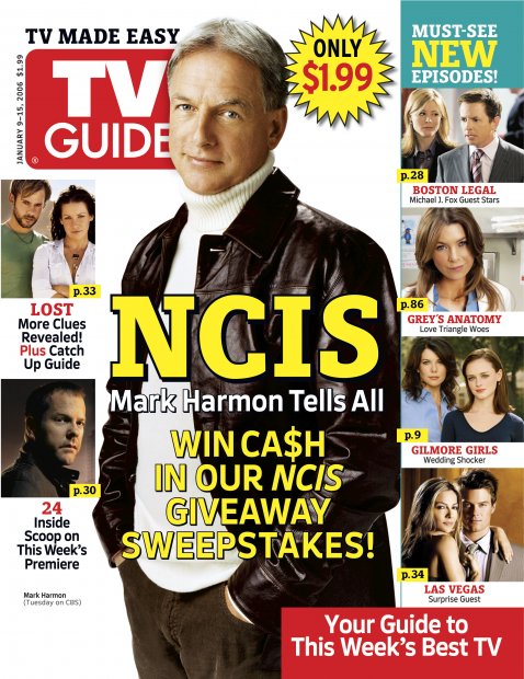 TV Guide cover - Alexis Bledel, Julie Bowen, Josh Duhamel, Michael J. Fox, Lauren Graham, Mark Harmon, Evangeline Lilly, Dominick Monaghan, Ellen Pompeo, Kiefer Sutherland - January 9, 2006