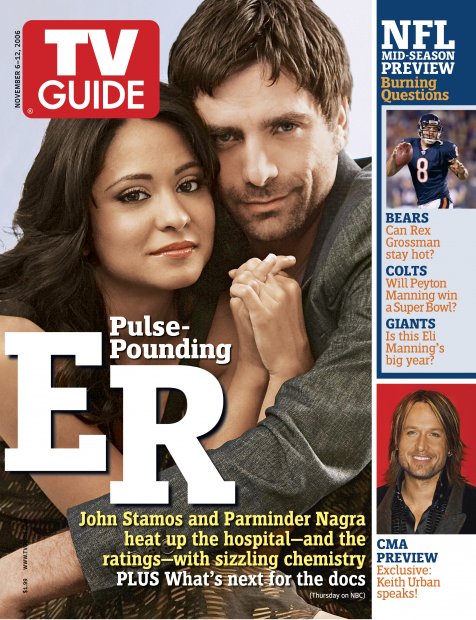 TV Guide cover - Nagra Parminder, John Stamos, Keith Urban - November 6, 2006