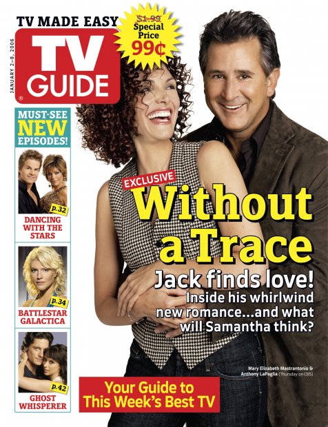 TV Guide cover - David Conrad, Jennifer Love Hewitt, Anthony LaPaglia, Mary Elizabeth Mastrantonio, Lisa Rinna, Louis van Amstel - January 2, 2006
