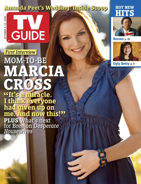 TV Guide cover - Marcia Cross, America Ferrera, Masi Oka - October 9, 2006