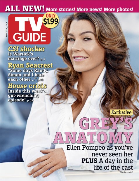TV Guide cover - Ellen Pompeo - May 1, 2006