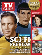 TV Guide cover - Jamie Bamber, Katie Sackoff, Tom Welling, Terry O'Quinn, William Shatner, Leonard Nimoy - July 24, 2006