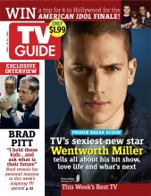 TV Guide cover - Paula Abdul, Simon Cowell, Randy Jackson, Wentworth Miller, Brad Pitt - April 10, 2006