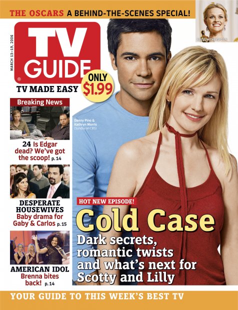 TV Guide cover - Ricardo Antonio Chavira, Brenna Gethers, Louis Lombardi, Eva Longoria, Kathryn Morris, Danny Pino, Mary Lynn Rajskub, Reese Witherspoon - March 13, 2006