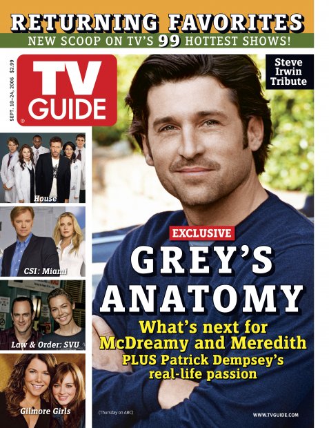 TV Guide cover - Alexis Bledel, Davd Caruso, Patrick Dempsey, Lisa Edelstein, Omar Epps, Lauren Graham, Hugh Laurie, Robert Sean Leonard, Christopher Meloni, Jennifer Morrison, Connie Nielsen, Emily Proctor, Jesse Spencer - September 18, 2006