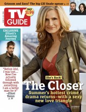 TV Guide cover - Jorja Fox, William Petersen, Kyra Sedgwick, Elliott Yamin - June 12, 2006
