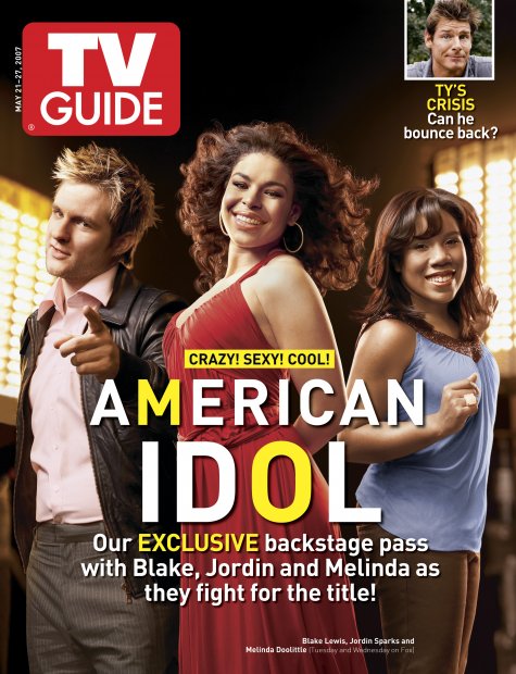 TV Guide cover - Melinda Doolittle, Blake Lewis, Ty Pennington, Jordin Sparks - May 21, 2007