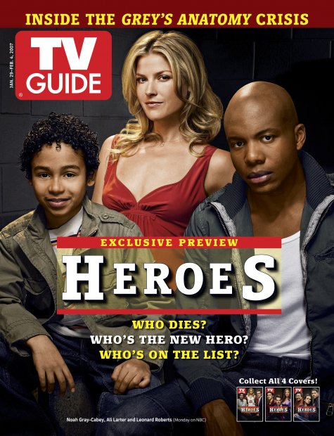 TV Guide cover - Noah Gray-Cabey, Ali Larter, Leonard Roberts - January 29, 2007