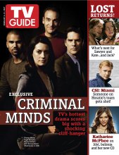 TV Guide cover - Paget Brewster, David Caruso, Thomas Gibson, Josh Holloway, Evangeline Lilly, Katharine McPhee, Shemar Moore, Mandy Patinkin - February 5, 2007