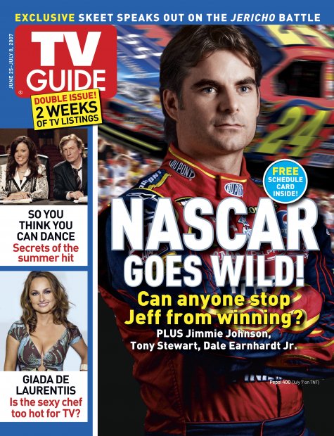TV Guide cover - Giada De Laurentiis, Jeff Gordon, Nigel Lythgoe, Mary Murphy - June 25, 2007