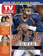 TV Guide cover - Jay Cutler, Kristen Bell, Zac Efron, Vanessa Hudgens - September 3, 2007