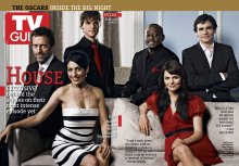 TV Guide cover - Lisa Edelstein, Omar Epps, Hugh Laurie, Robert Sean Leonard, Jennifer Morrison, Jesse Spencer - March 5, 2007
