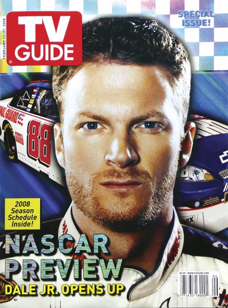 TV Guide cover - Dale Earnhardt Jr. - February 11, 2008