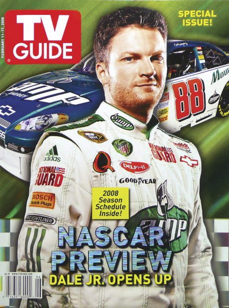 TV Guide cover - Dale Earnhardt Jr. - February 11, 2008