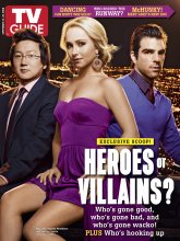 TV Guide cover - Masi Oka, Hayden Panetierre, Zachary Quinto - September 22, 2008