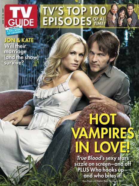TV Guide cover - Stephen Moyer, Anna Paquin, Jerry Seinfeld, Julia Louis-Dreyfus, Jason Alexander - June 15, 2009