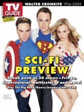 TV Guide cover - Kaley Cuoco, Johnny Galecki, Jim Parsons - July 27, 2009
