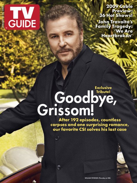TV Guide cover - William Petersen - January 12, 2009