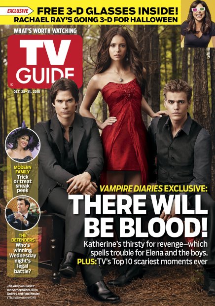 TV Guide cover - Ian Somerhalder, Nina Dobrev, Paul Wesley, Sofia Vergara, Jerry O’Connell, Rachael Ray - October 25, 2010
