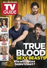 TV Guide cover - Alexander Skarsgard, Joe Manganiello, Stephen Moyer, Eva Longoria, Linda Gray, Larry Hagman, Heidi Klum - July 18, 2011