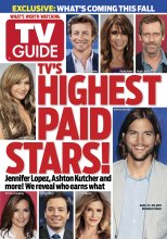TV Guide cover - Jennifer Lopez, Simon Baker, Paula Abdul, Hugh Laurie, Ashton Kutcher, Kyra Sedgwick, Jimmy Fallon, Mariska Hargitay - August 15, 2011