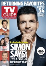 TV Guide cover - Simon Cowell, Michael Weatherly, Nina Dobrev, Ian Somerhalder, Hugh Laurie - September 19, 2011