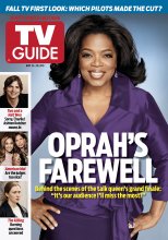 TV Guide cover - Oprah Winfrey, Ashton Kutcher, Jennifer Lopez, Steven Tyler, Mireille Enos - May 23, 2011