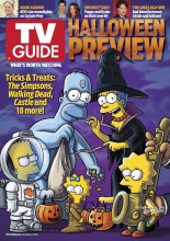 TV Guide cover - Homer Simpson, Marge Simpson, Lisa Simpson, Bart Simpson, Maggie Simpson, Mark Harmon, Poppy Morgan, Dylan Walsh, Joe Manganiello - October 24, 2011