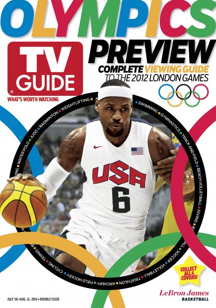 TV Guide cover - LeBron James - July 30, 2012
