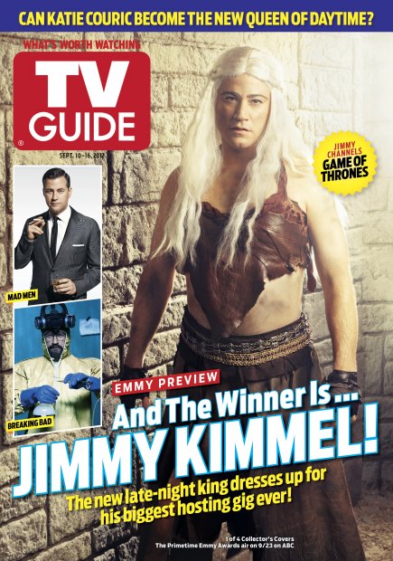TV Guide cover - JImmy Kimmel - September 10, 2012