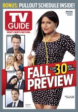 TV Guide cover - Hayden Panettiere, Connie Britton, Matthew Perry, Lucy Liu, Johnny Lee Miller, Mindy Kaling, Stephen Amell - September 17, 2012