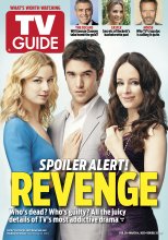 TV Guide cover - Emily VanCamp, Josh Bowman, Madeline Stowe, George Clooney, Stana Katic, Hugh Laurie - February 20, 2012