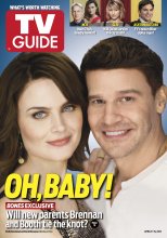 TV Guide cover - Emily Deschanel, David Boreanaz, Mark Harmon, Cote de Pablo, Dianna Agron, Ashton Kutcher - April 9, 2012