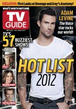 TV Guide cover - Adam Levine, Dennis Quaid, Sofia Vergara, Kevin Bacon - November 19, 2012