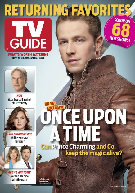 TV Guide cover - Josh Dallas, Mark Harmon, Ellen Pompeo, Patrick Dempsey, Mariska Hargitay - September 24, 2012