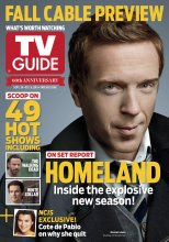 TV Guide cover - Damian Lewis, Matt Bomer, Cote de Pablo, Andrew Lincoln - September 30, 2013