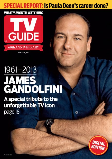 TV Guide cover - James Gandolfini - July 8, 2013