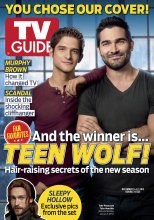 TV Guide cover - Tyler Posey, Tyler Hoechlin, Tom Mison - December 9, 2013