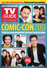 TV Guide cover - Kevin Bacon, Jenna Coleman, Matt Smith, Andrew Lincoln, Stephen Amell, Kit Harington, Nina Dobrev, Candice Accola, Paul Wesley, Ian Somerhalder, Kat Graham - August 5, 2013