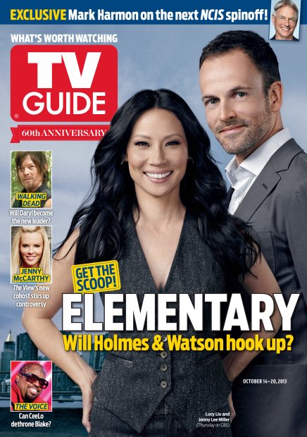 TV Guide cover - Lucy Liu, Jonny Lee Miller, Mark Harmon, Norman Reedus, Jenny McCarthy, CeeLo Green - October 14, 2013
