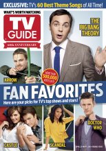 TV Guide cover - Stephen Amell, Nathan Fillion, Stana Katic, Jim Parsons, Matt Smith, Kerry Washington - April 22, 2013