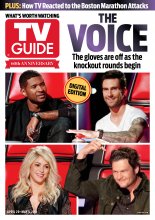 TV Guide cover - Adam Levine, Shakira, Blake Shelton, Usher - April 29, 2013
