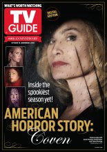 TV Guide cover - Jessica Lange, Kathy Bates, Sarah Paulson, Taissa Farmiga - October 28, 2013