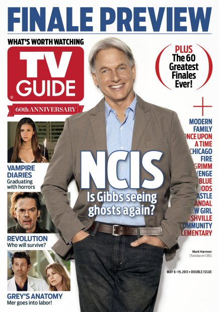 TV Guide cover - Mark Harmon, Nina Dobrev, Billy Burke, Patrick Dempsey, Ellen Pompeo - May 6, 2013